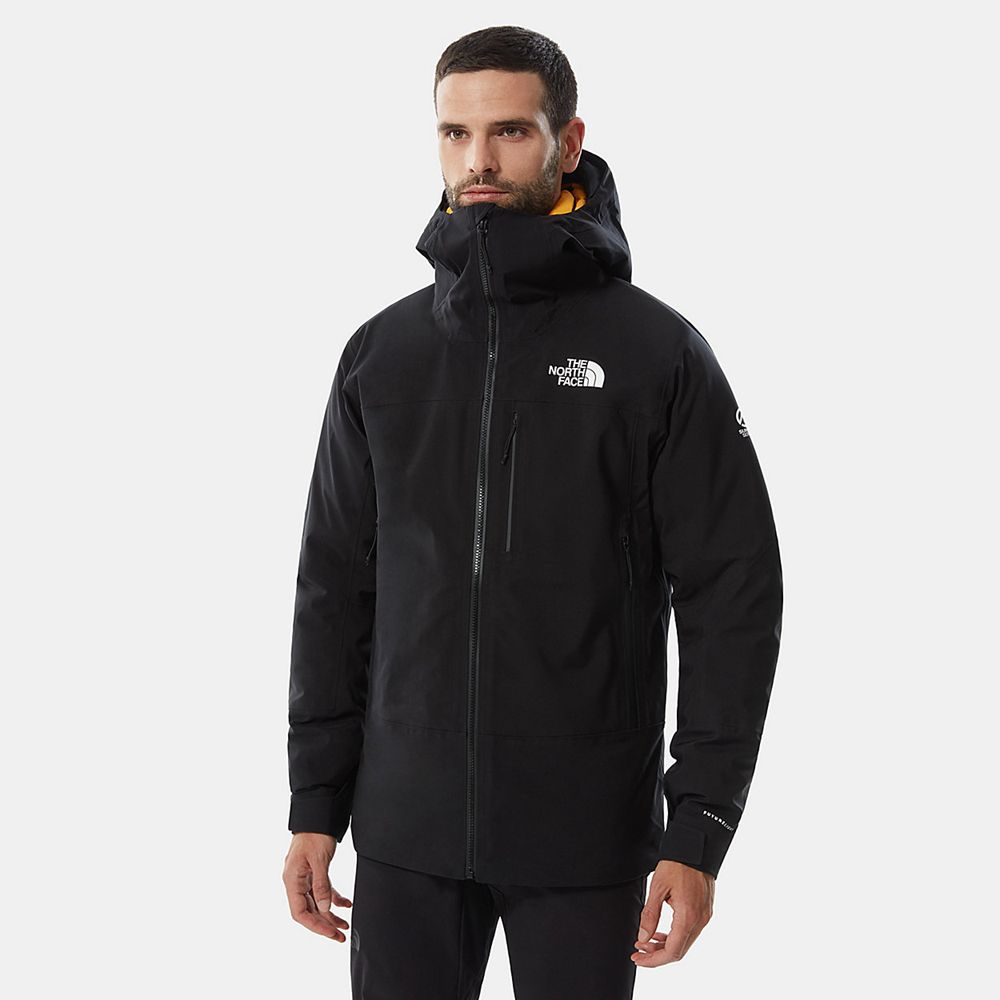 The North Face Insulated Jacket Mens Australia - The North Face Summit Futurelight™ Black Mountainee